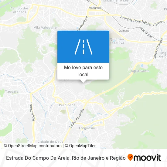 Estrada Do Campo Da Areia mapa