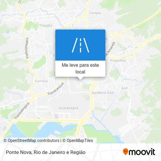Ponte Nova mapa