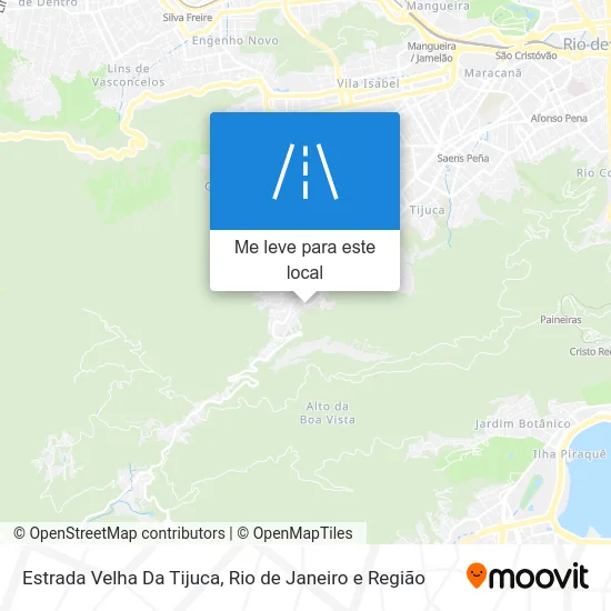 Estrada Velha Da Tijuca mapa