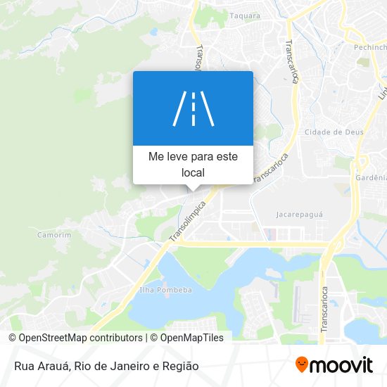Rua Arauá mapa