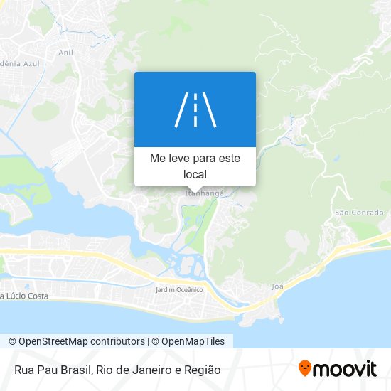 Rua Pau Brasil mapa