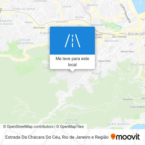 Estrada Da Chácara Do Céu mapa