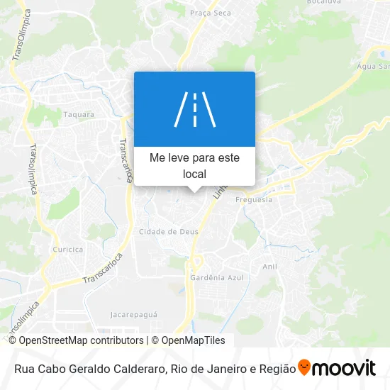 Rua Cabo Geraldo Calderaro mapa