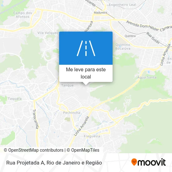 Rua Projetada A mapa