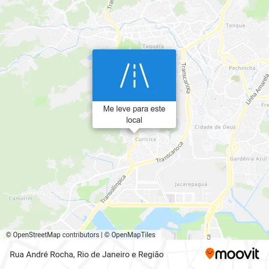 Rua André Rocha mapa