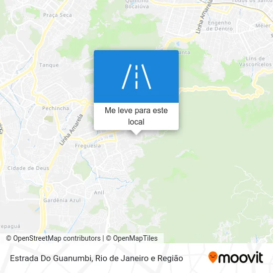 Estrada Do Guanumbi mapa