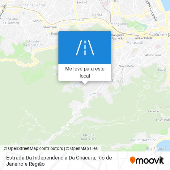 Estrada Da Independência Da Chácara mapa