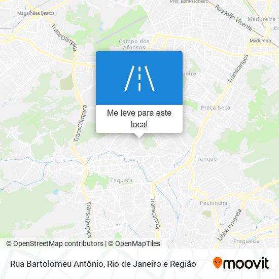 Rua Bartolomeu Antônio mapa