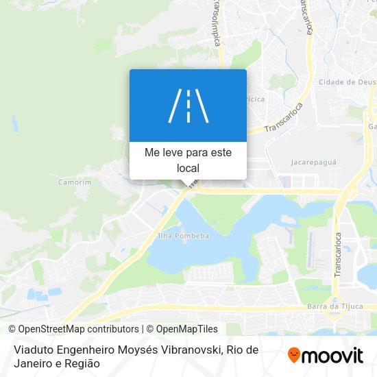 Viaduto Engenheiro Moysés Vibranovski mapa