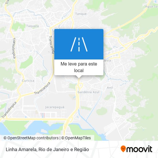 Linha Amarela mapa