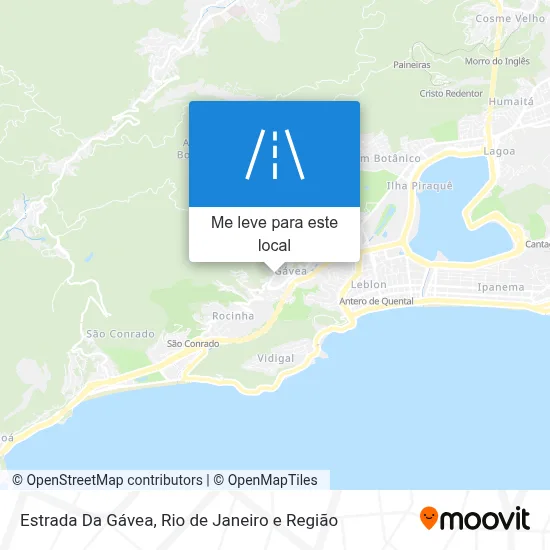 Estrada Da Gávea mapa