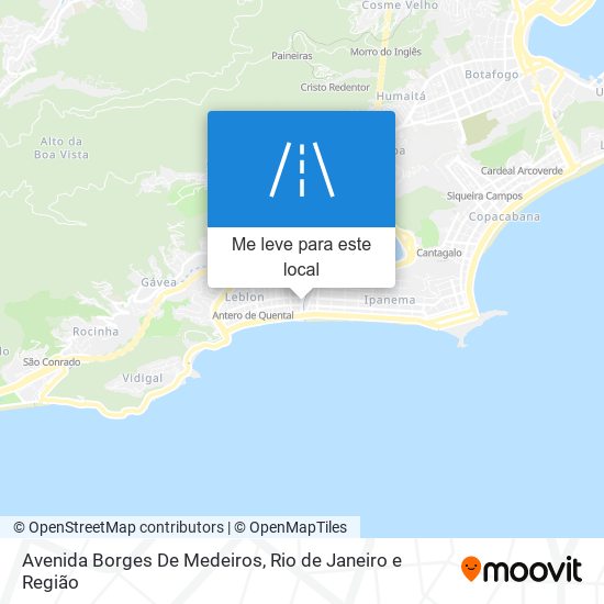 Avenida Borges De Medeiros mapa