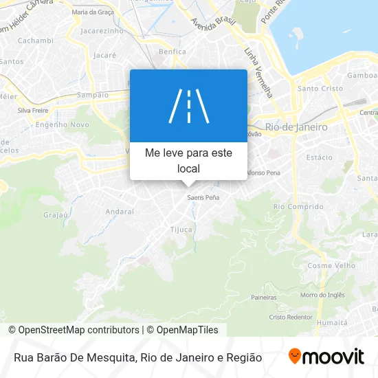 Rua Barão De Mesquita mapa