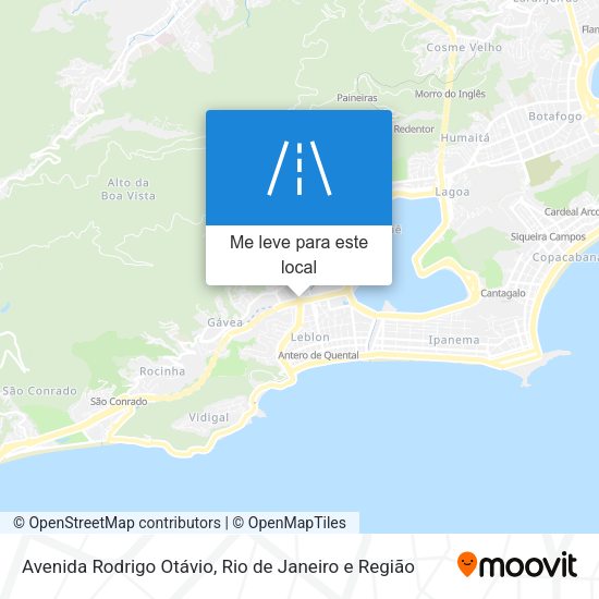 Avenida Rodrigo Otávio mapa