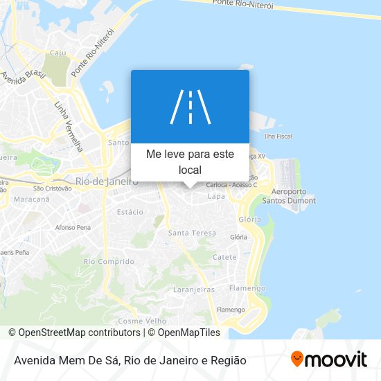Avenida Mem De Sá mapa