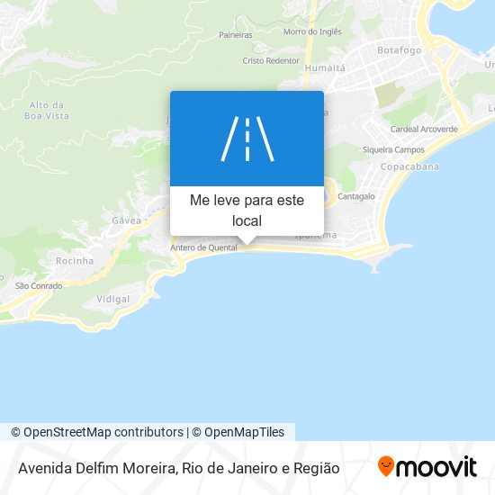 Avenida Delfim Moreira mapa