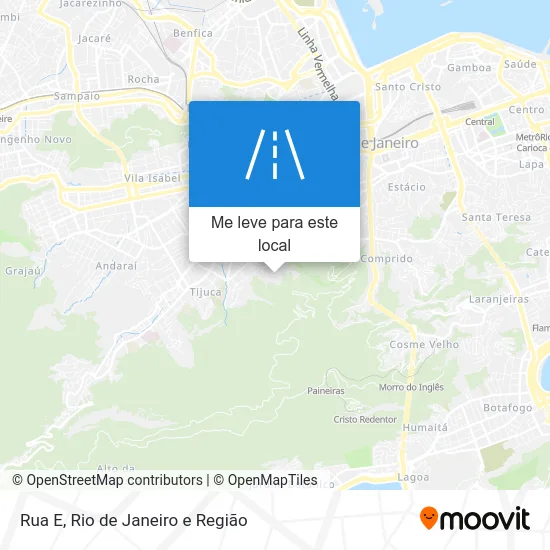 Rua E mapa