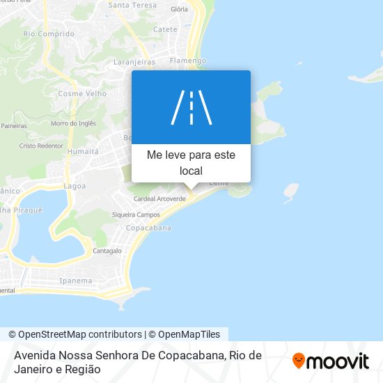 Avenida Nossa Senhora De Copacabana mapa