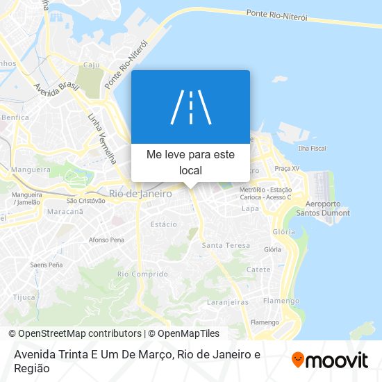 Avenida Trinta E Um De Março mapa