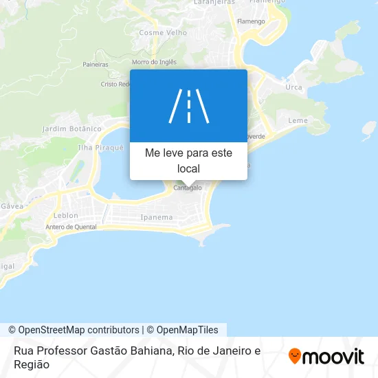 Rua Professor Gastão Bahiana mapa