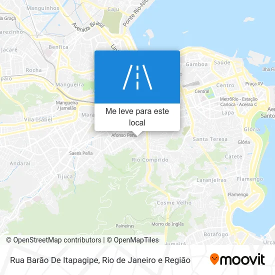 Rua Barão De Itapagipe mapa