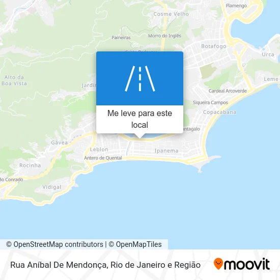 Rua Aníbal De Mendonça mapa