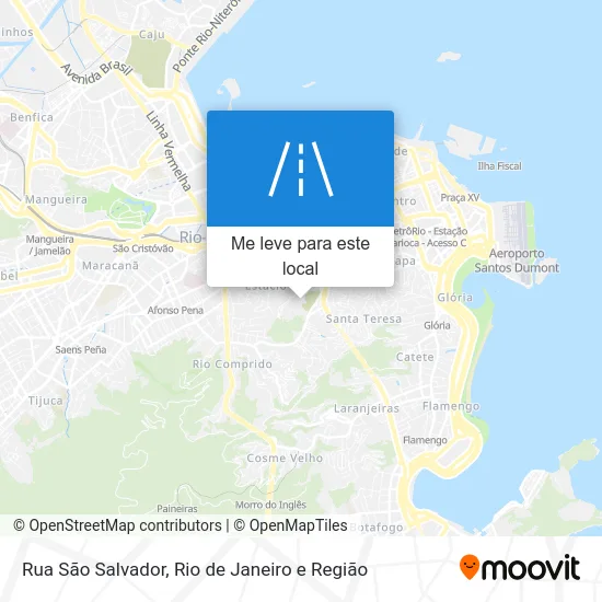 Rua São Salvador mapa