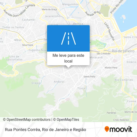 Rua Pontes Corrêa mapa