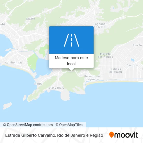 Estrada Gilberto Carvalho mapa