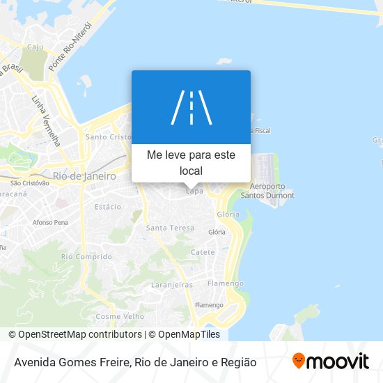 Avenida Gomes Freire mapa