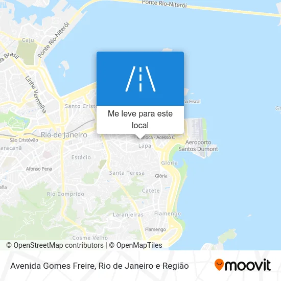 Avenida Gomes Freire mapa