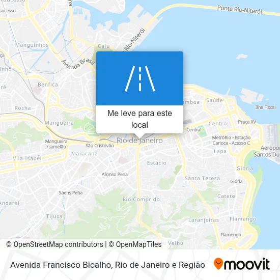 Avenida Francisco Bicalho mapa