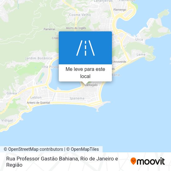 Rua Professor Gastão Bahiana mapa