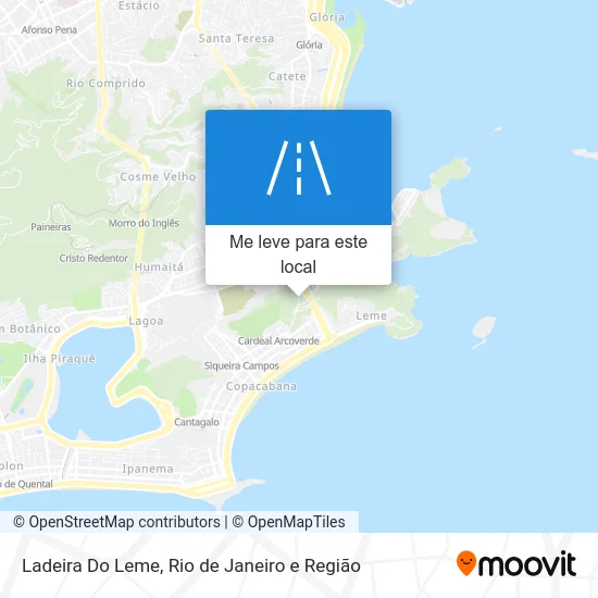 Ladeira Do Leme mapa