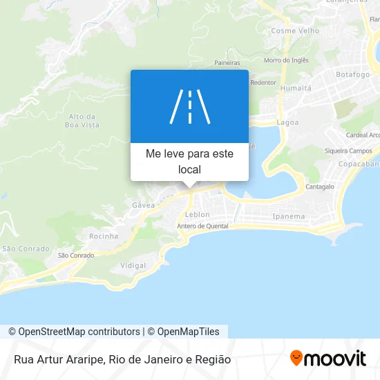 Rua Artur Araripe mapa