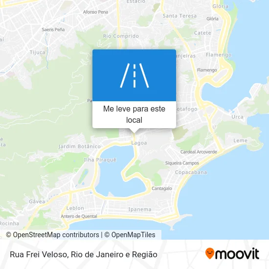 Rua Frei Veloso mapa