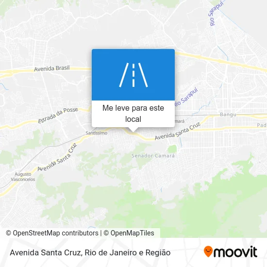 Avenida Santa Cruz mapa