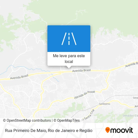 Rua Primeiro De Maio mapa