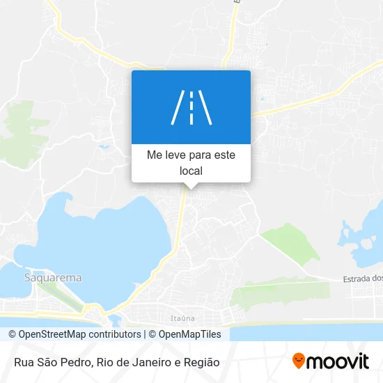 Rua São Pedro mapa