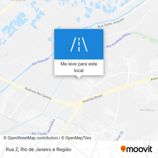Rua Z mapa