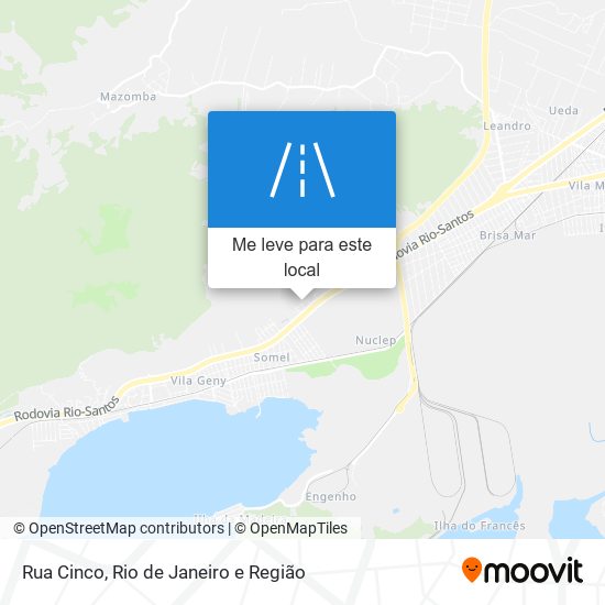 Rua Cinco mapa