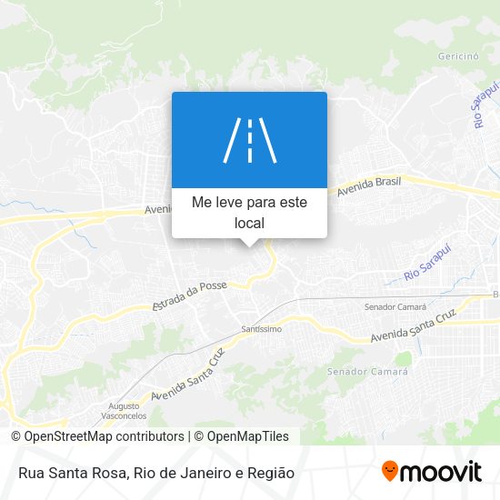 Rua Santa Rosa mapa