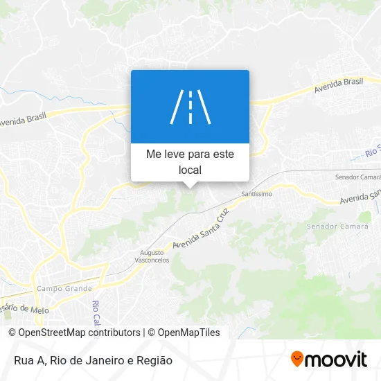 Rua A mapa