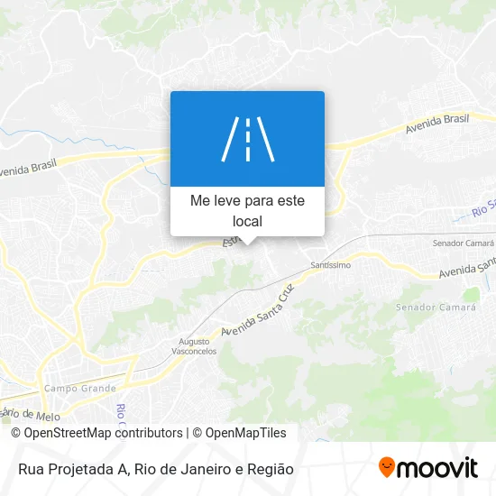 Rua Projetada A mapa