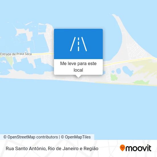 Rua Santo Antônio mapa