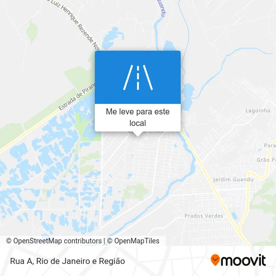 Rua A mapa