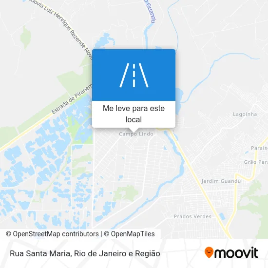 Rua Santa Maria mapa