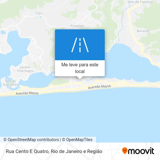Rua Cento E Quatro mapa