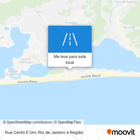 Rua Cento E Um mapa