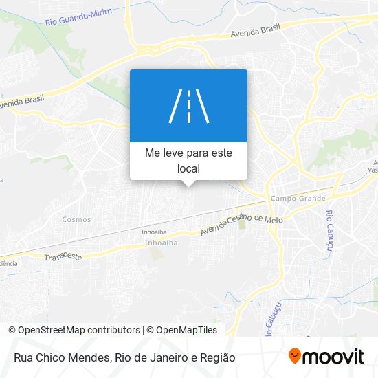 Rua Chico Mendes mapa